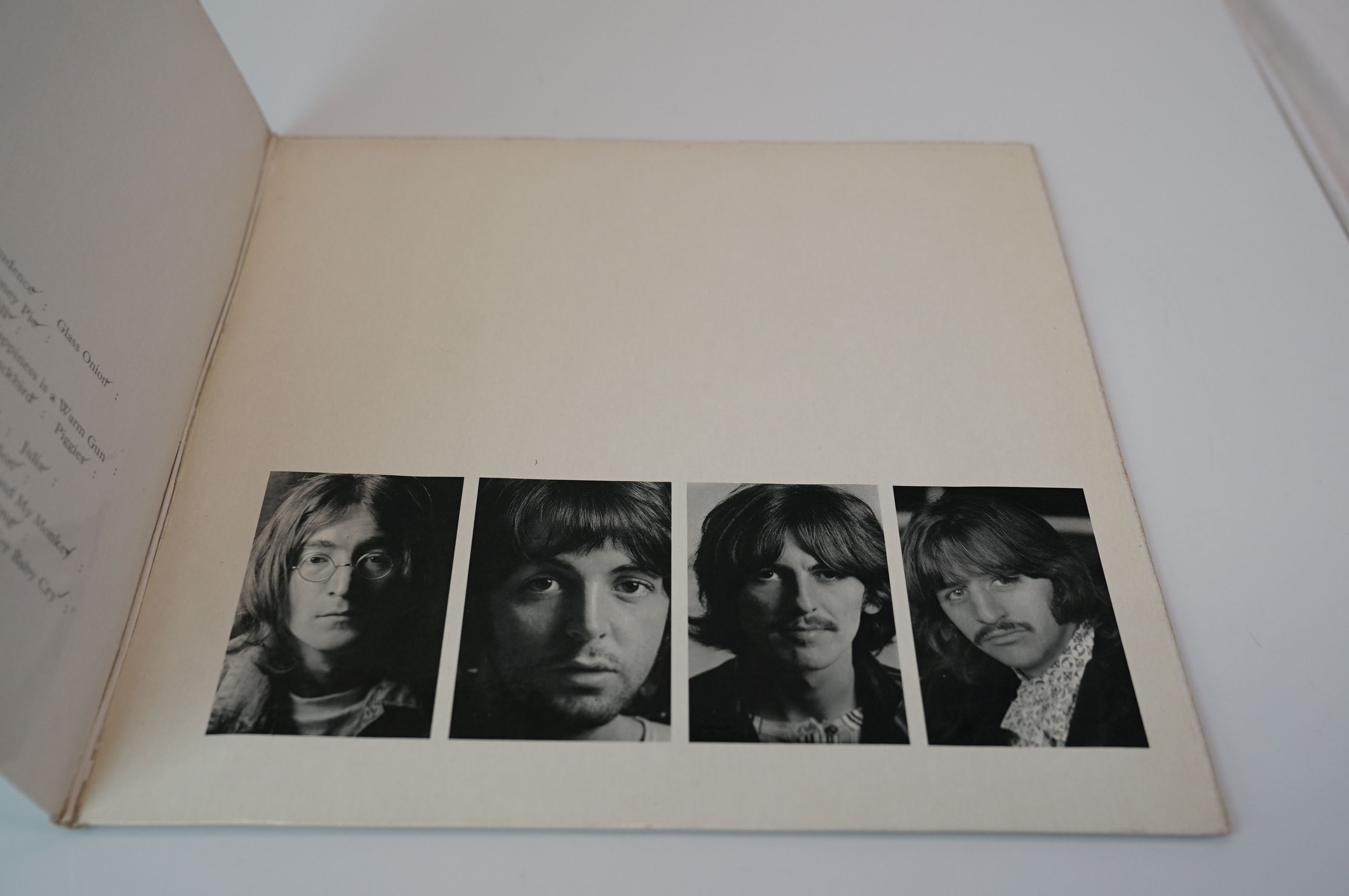 Vinyl - The Beatles White Album PCS7067/8 Stereo side opener no. 296130, 4 photographs and poster ex - Image 3 of 17