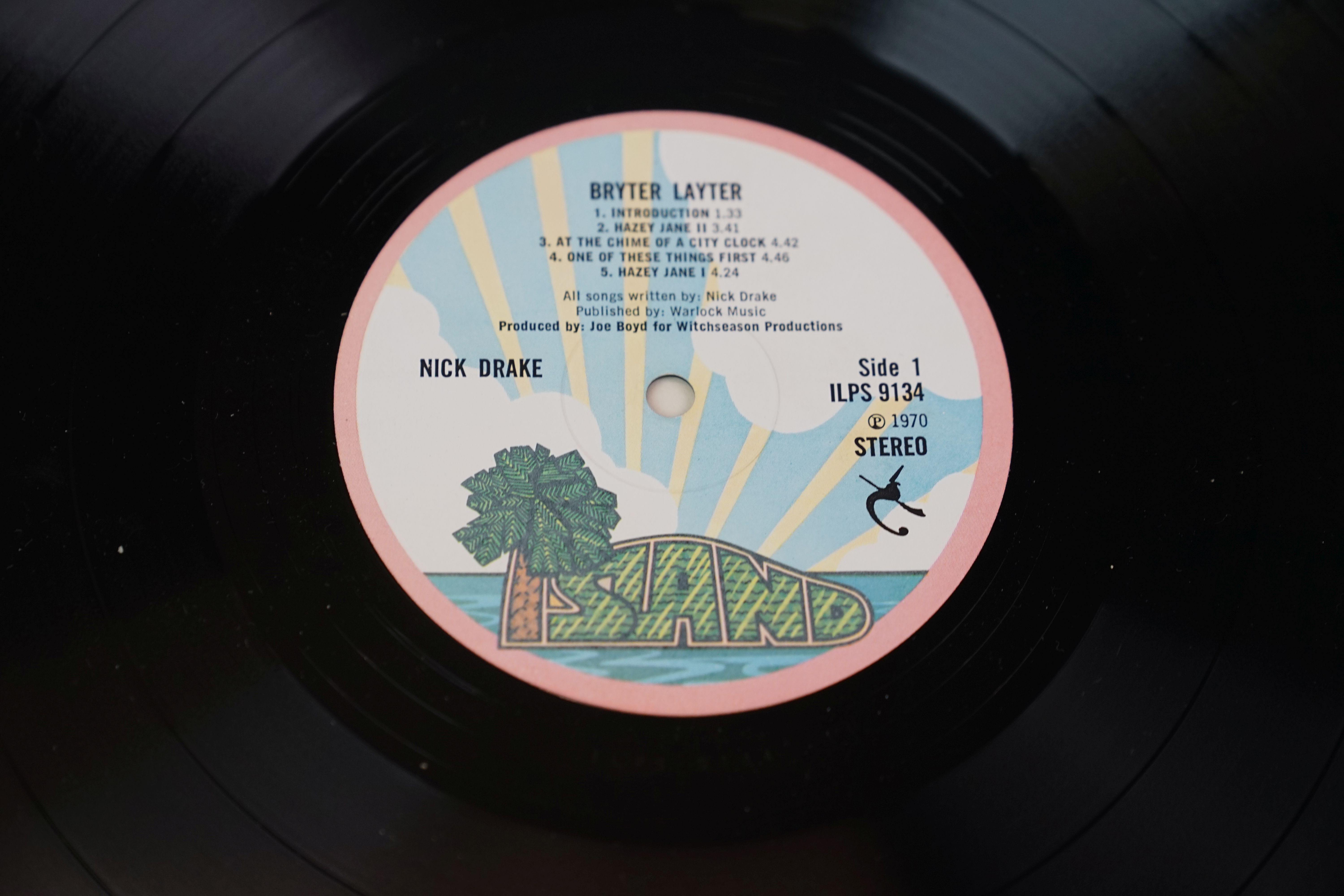 Vinyl - Nick Drake Bryter Later (ILPS 9134) first press with pink rim Island label, Stereo on label, - Image 6 of 6