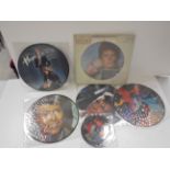 Vinyl - David Bowie collection of 6 picture discs to include China Girl, Loving The Alien, Lets
