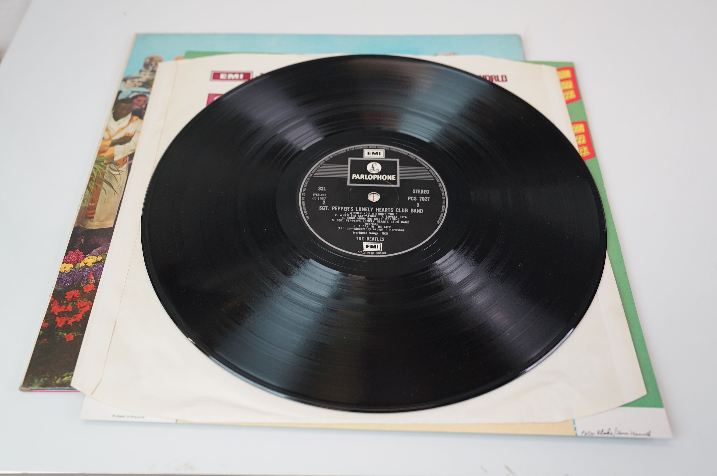 Vinyl - Five The Beatles reissue LP's to include Let It Be, A Hard Days Night, Abbey Road, Sgt - Image 34 of 34