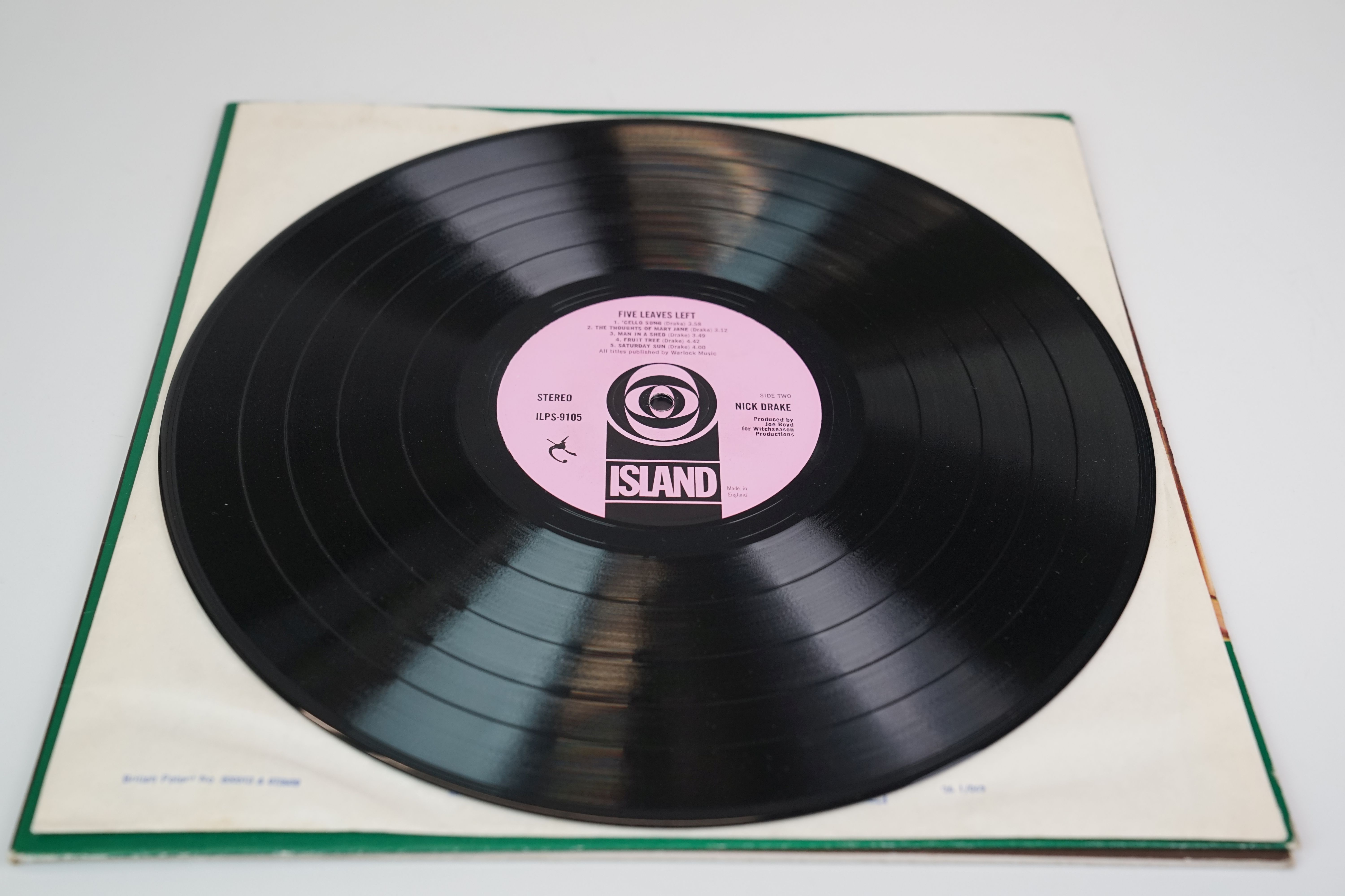 Vinyl - Nick Drake Five Leaves Left LP on Island ILPS9105, sleeves and vinyl vg++ - Image 6 of 8