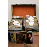 Vinyl - Case of 7" singles spanning the genres mainly in company sleeves plus an Elvis jigsaw puzzle