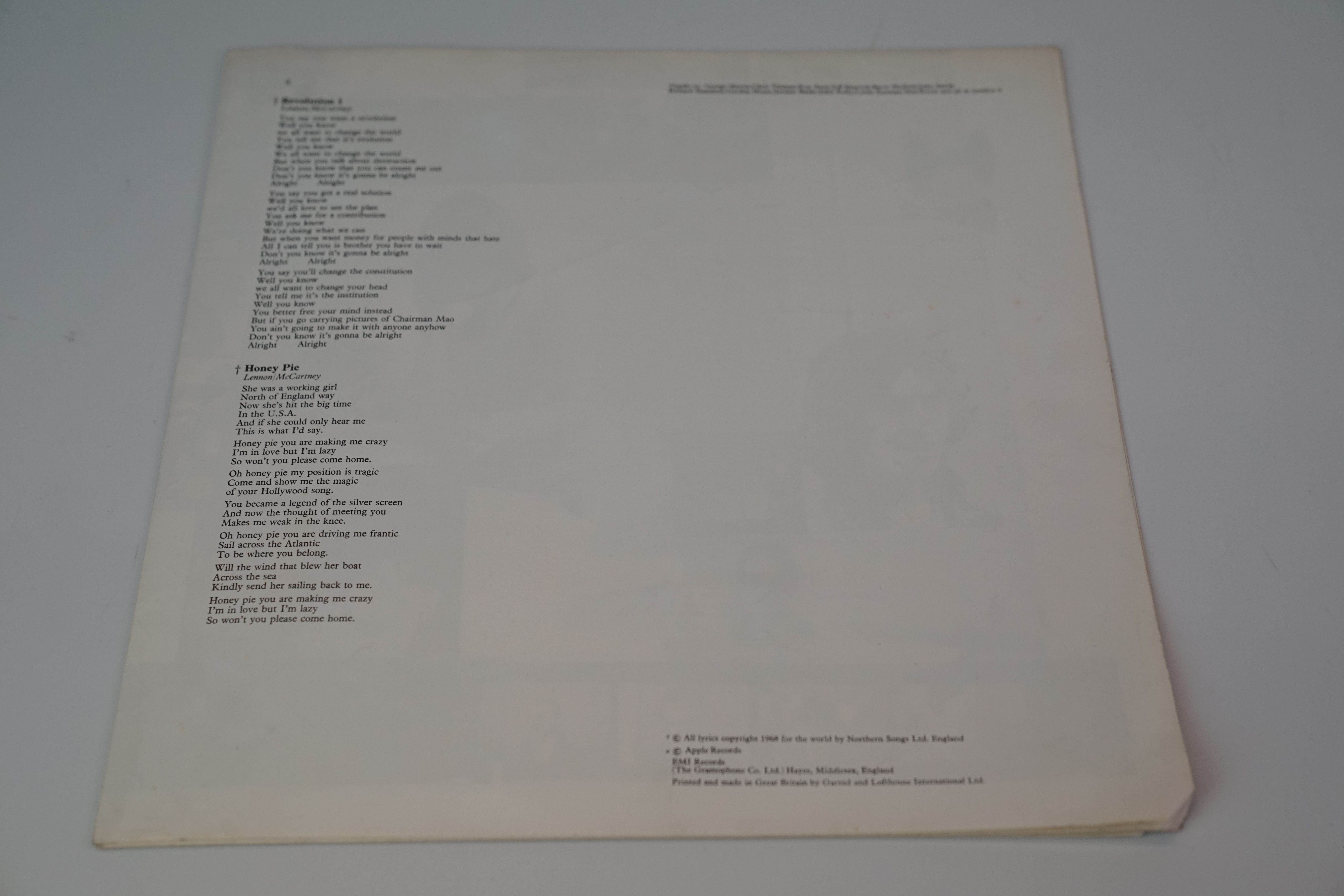 Vinyl - The Beatles White Album (PCS 706718) Stereo top loader No 0399149, three photos (Lennon - Image 14 of 14