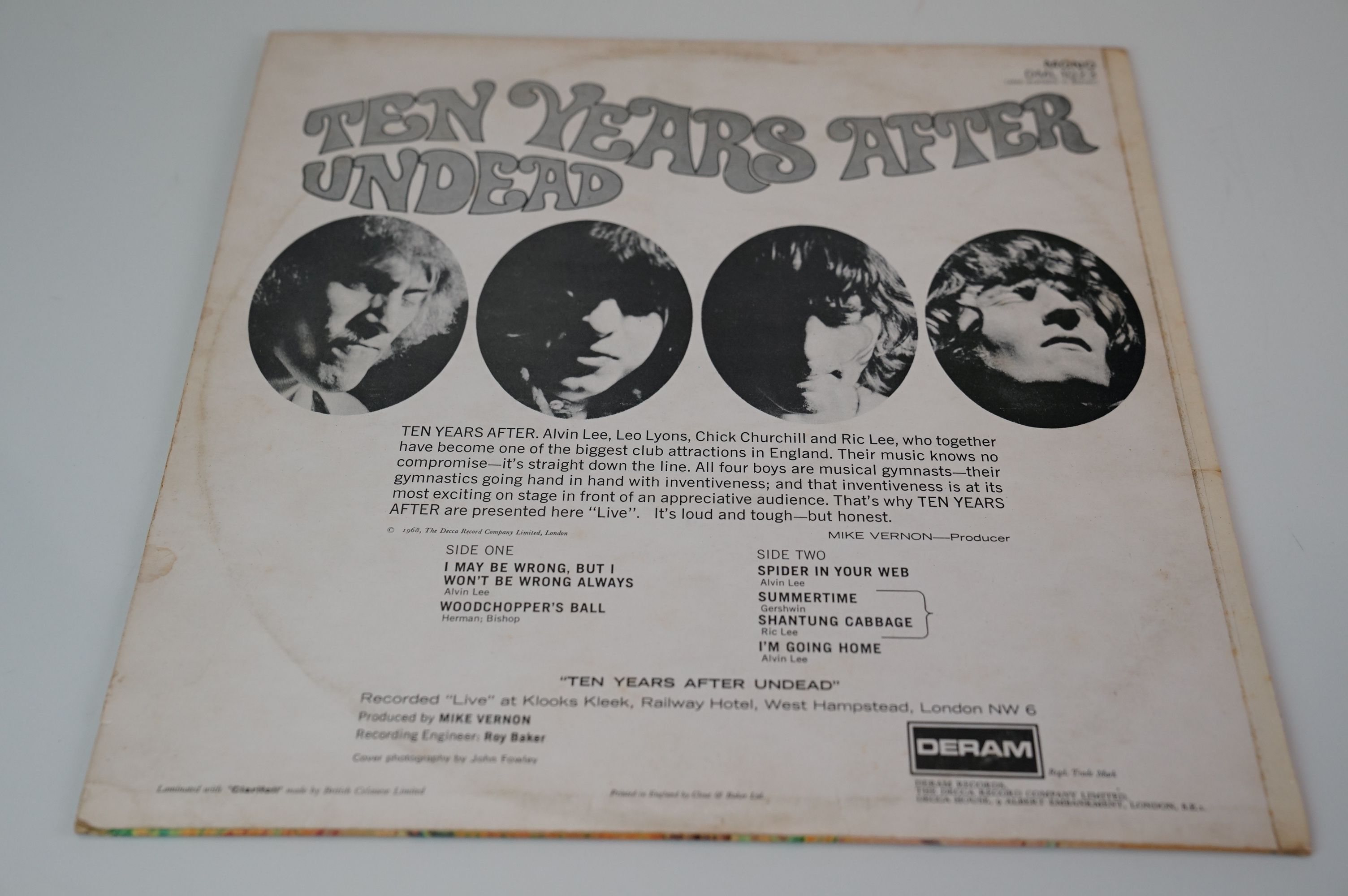 Vinyl - Ten Years After Undead LP on Deram mono DML1023 in ex - Image 2 of 7