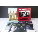 Vinyl - A collection of 5 The Doors LP's to include LA Woman (K 42090), Waiting For The Sun (K