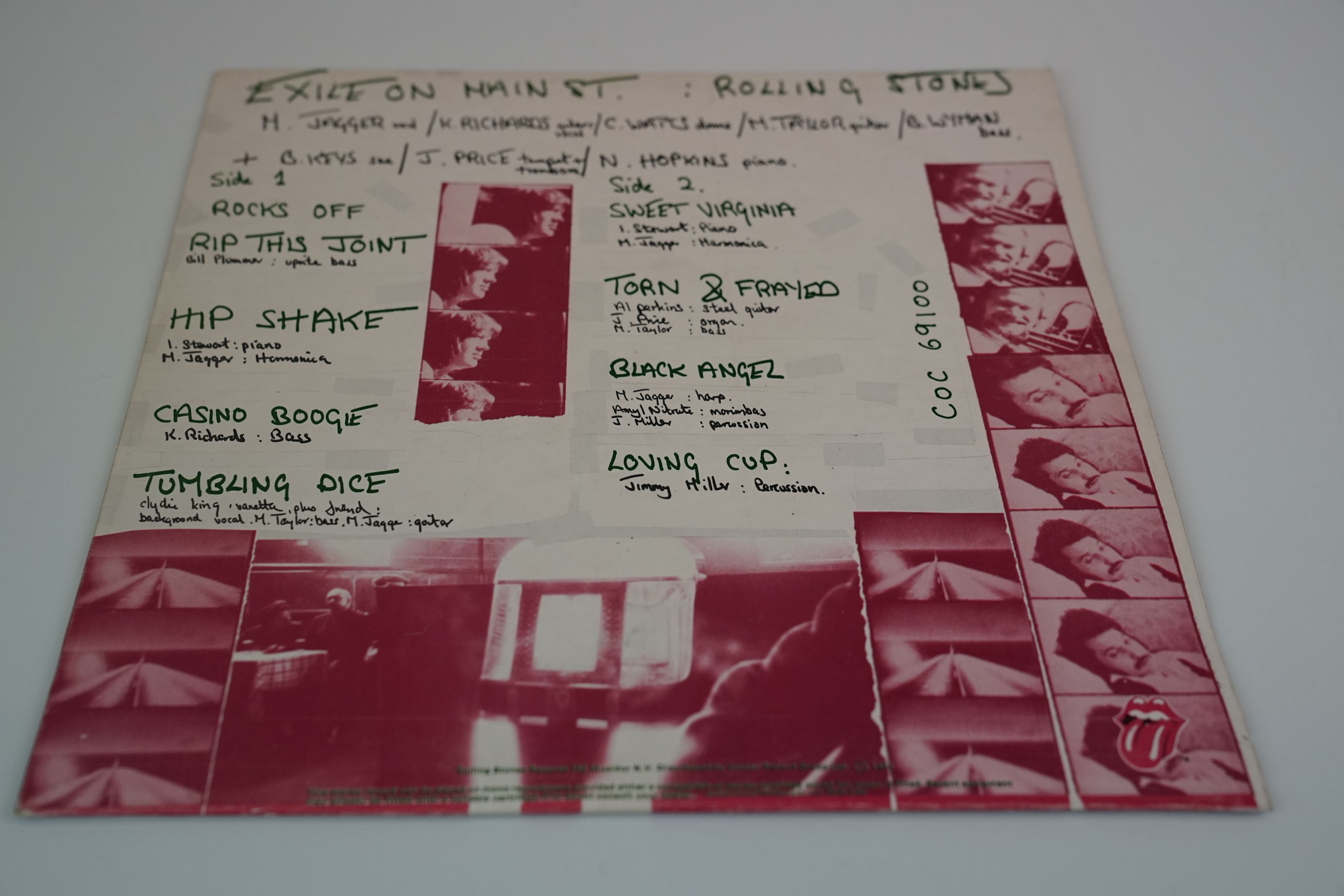 Vinyl - the Rolling Stones Exile on Main Street, no postcards, vinyl and sleeves vg - Image 7 of 16
