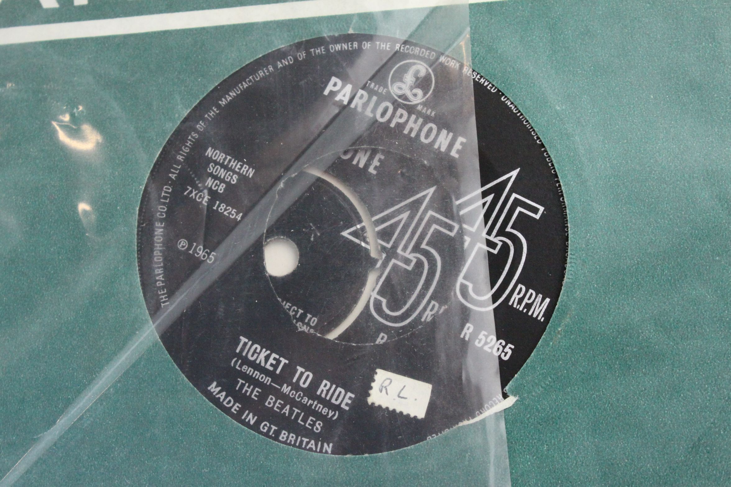 Vinyl - Approximately 40 The Beatles and related 45s, many with company sleeves, condition varies - Image 6 of 12