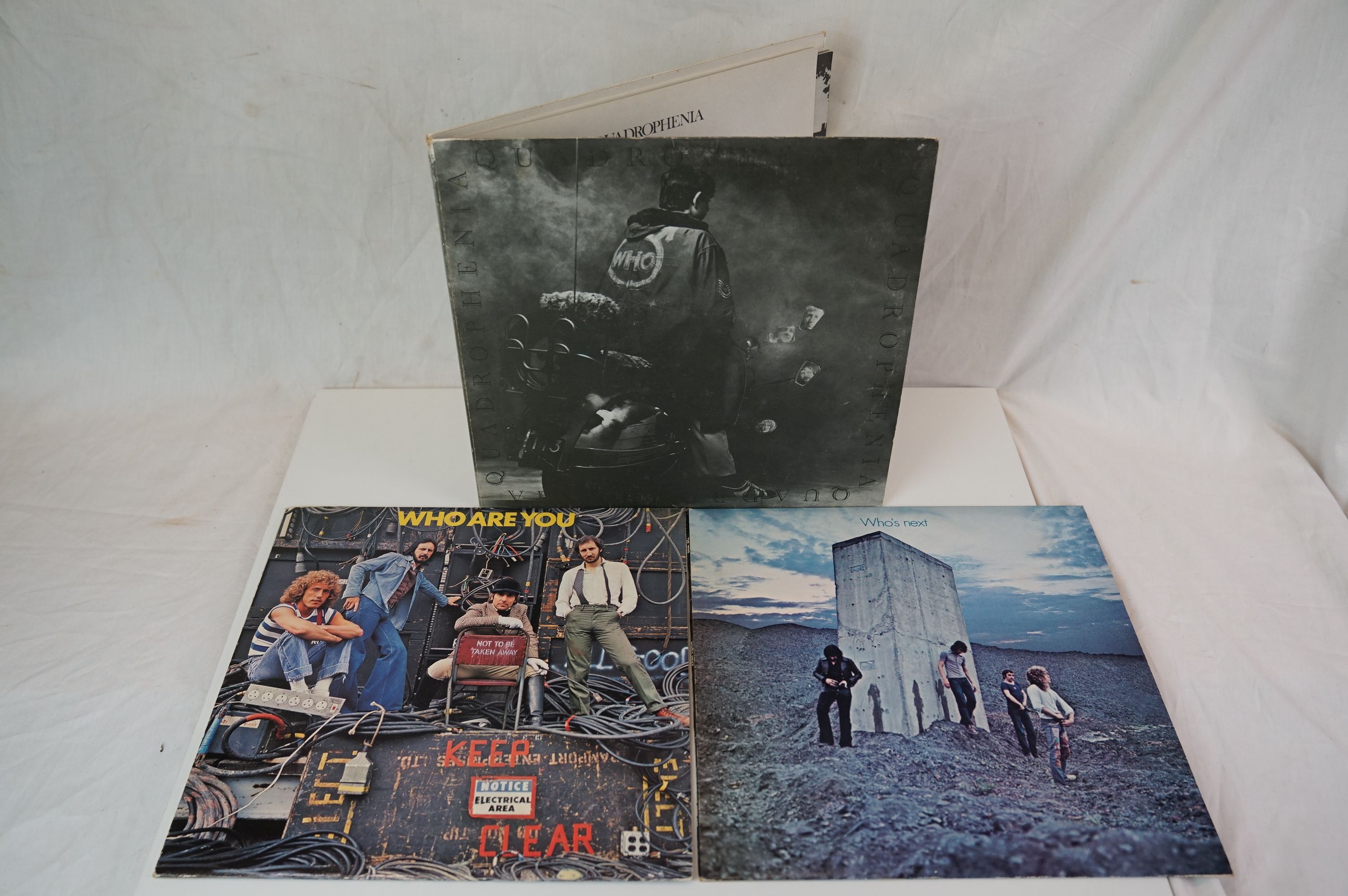 Vinyl - Collection of 3 The Who LPs to include Quadrophenia (booklet detached but complete), Who's