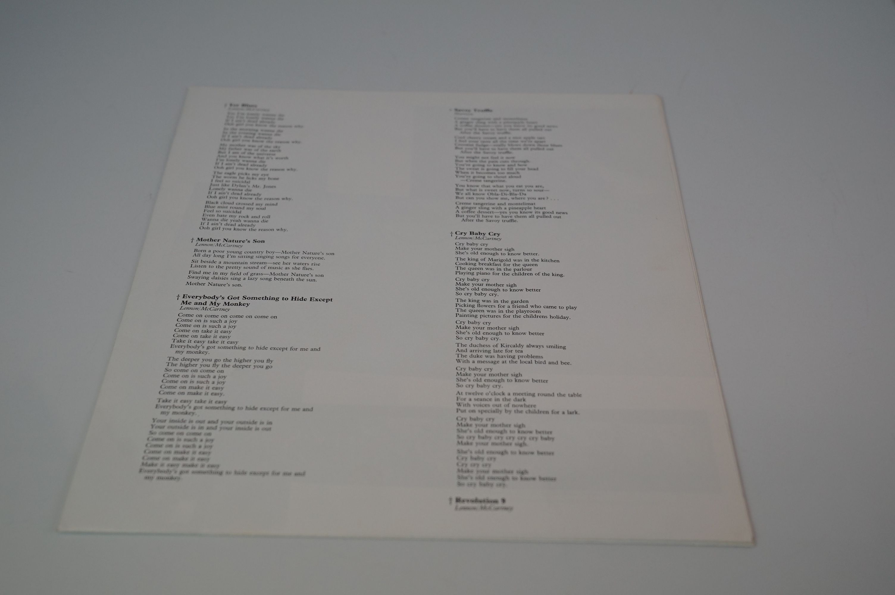 Vinyl - The Beatles White Album PCS7067/8 Stereo side opener no. 296130, 4 photographs and poster ex - Image 7 of 17