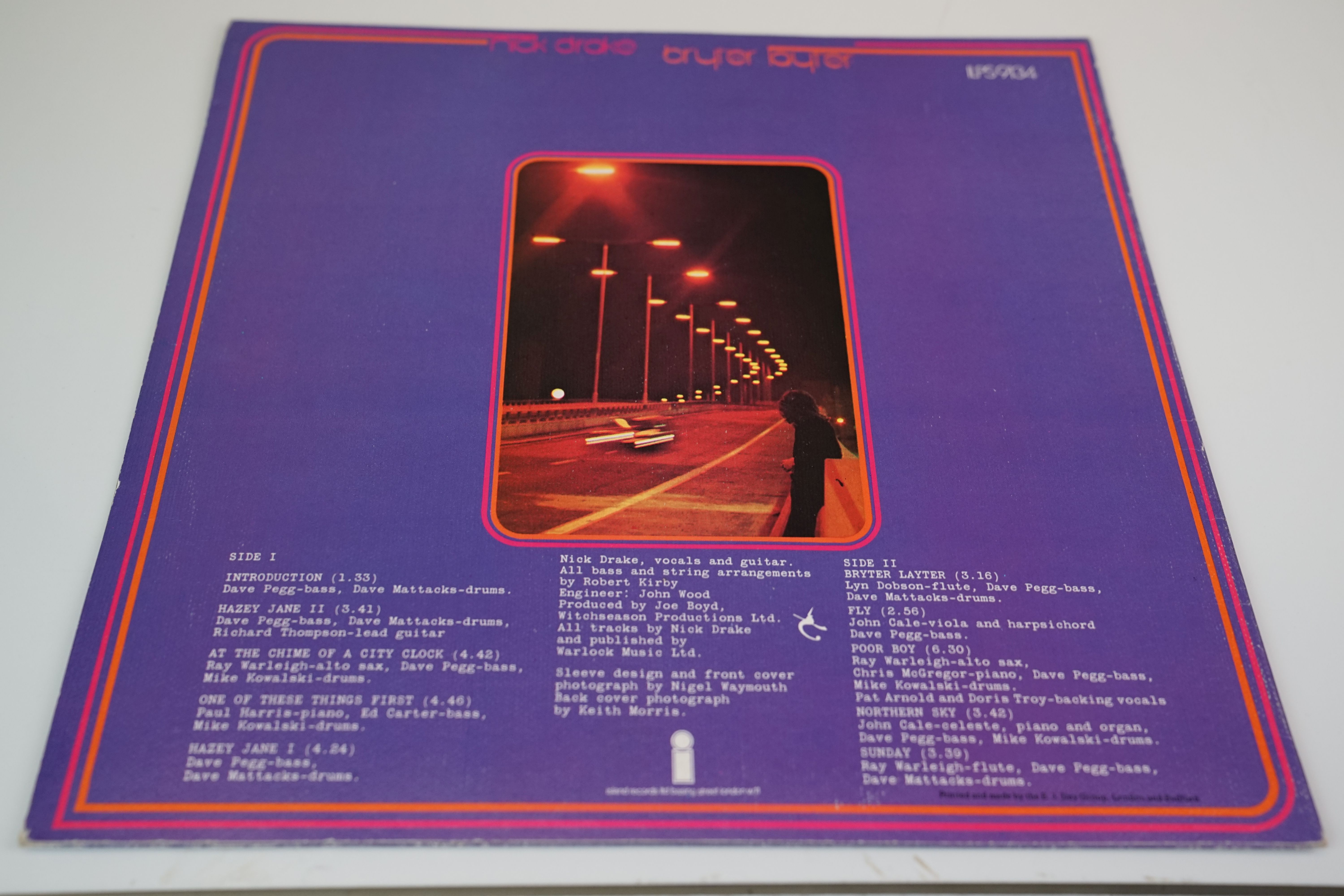 Vinyl - Nick Drake -Bryter Layter LP on Island ILPS9134, sleeve and vinyl vg++ - Image 2 of 6