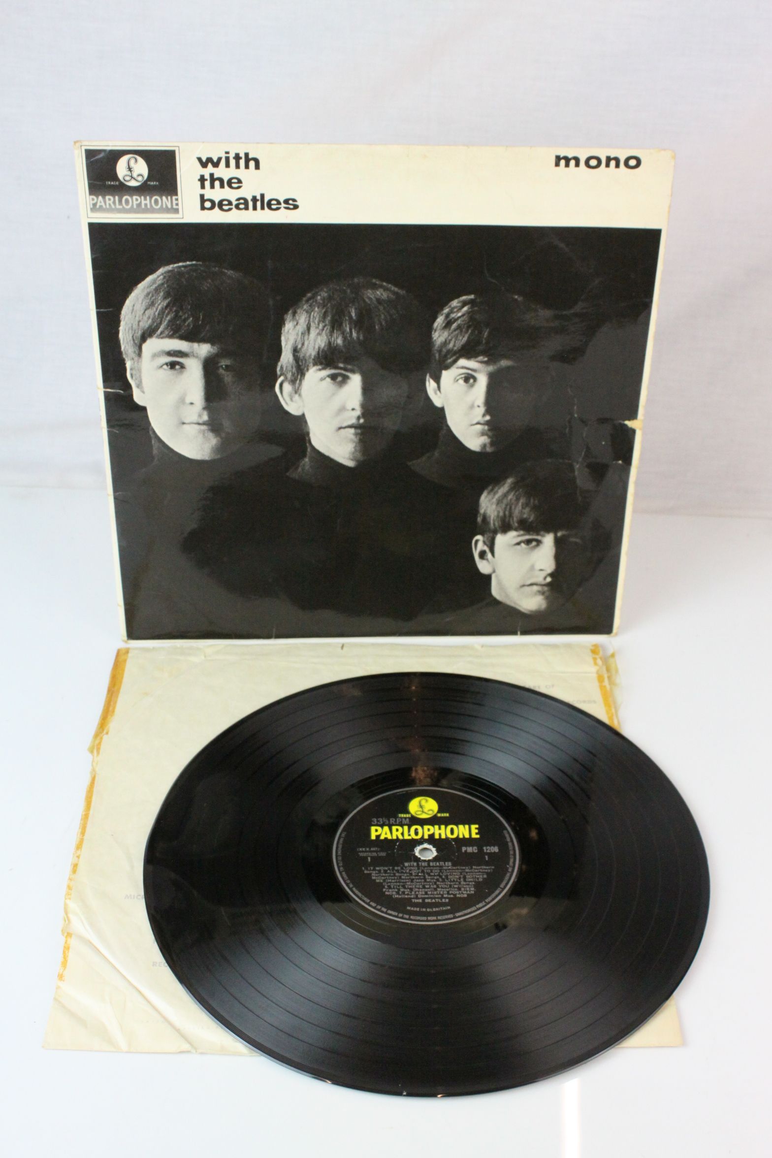 Vinyl - Four The Beatles LPs to include For Sale PMC1240 mono, Revolver PMC7009 mono, With The - Image 8 of 21