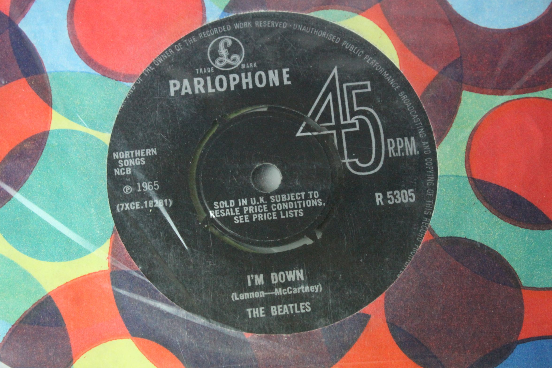Vinyl - Approximately 40 The Beatles and related 45s, many with company sleeves, condition varies - Image 8 of 12
