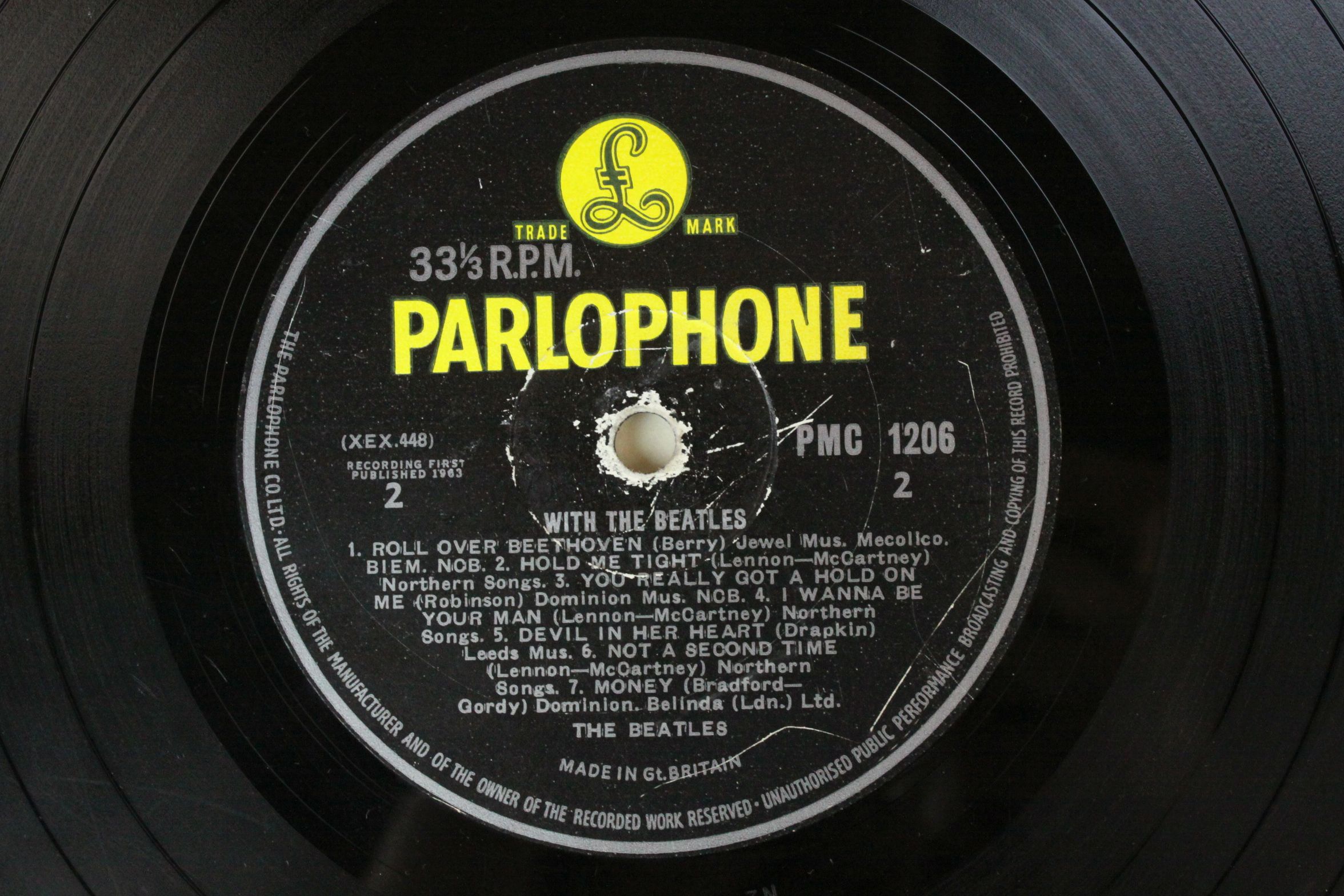 Vinyl - Four The Beatles LPs to include For Sale PMC1240 mono, Revolver PMC7009 mono, With The - Image 10 of 21