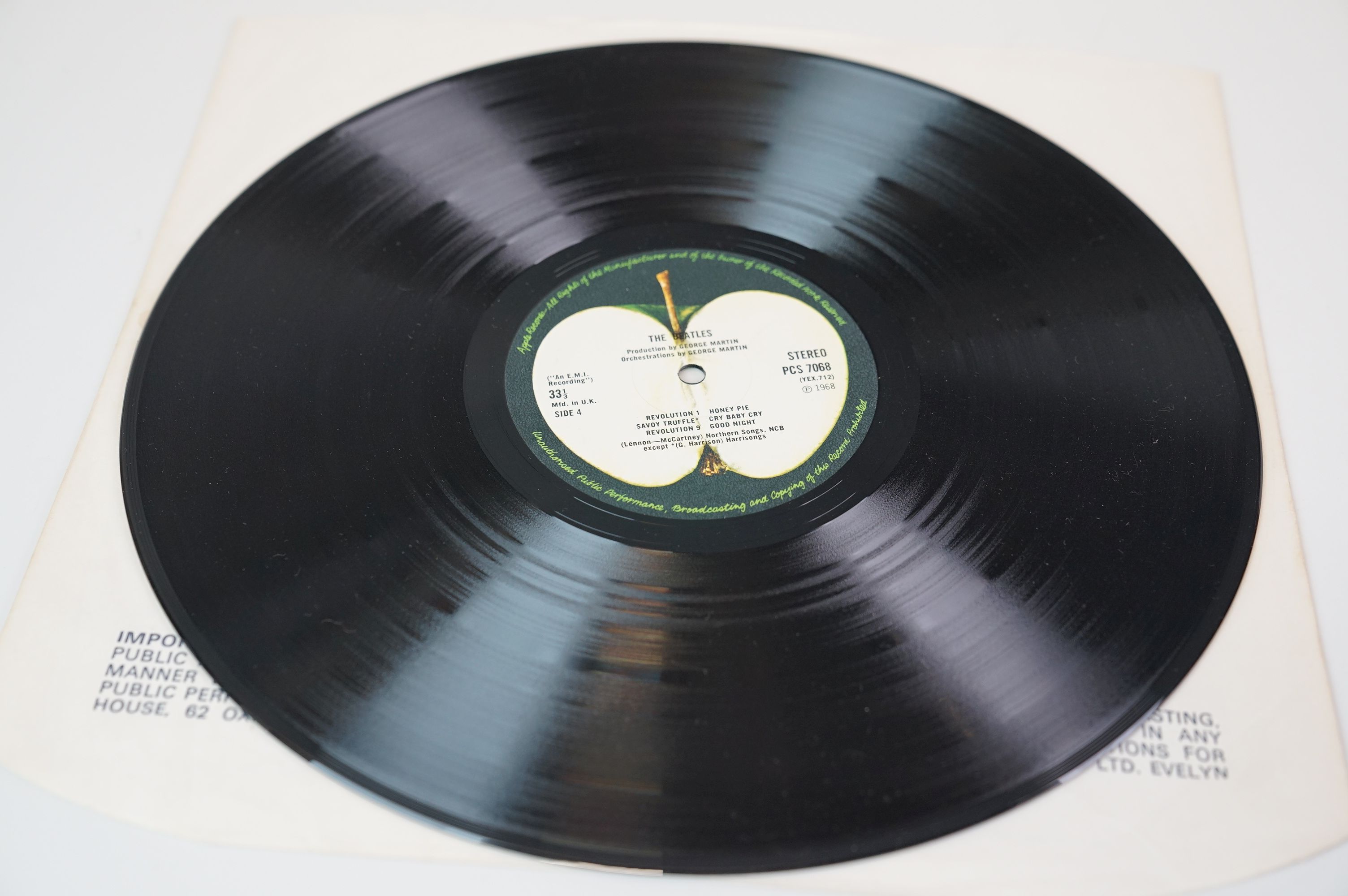 Vinyl - The Beatles White Album PCS7067/8 Stereo side opener no. 296130, 4 photographs and poster ex - Image 14 of 17