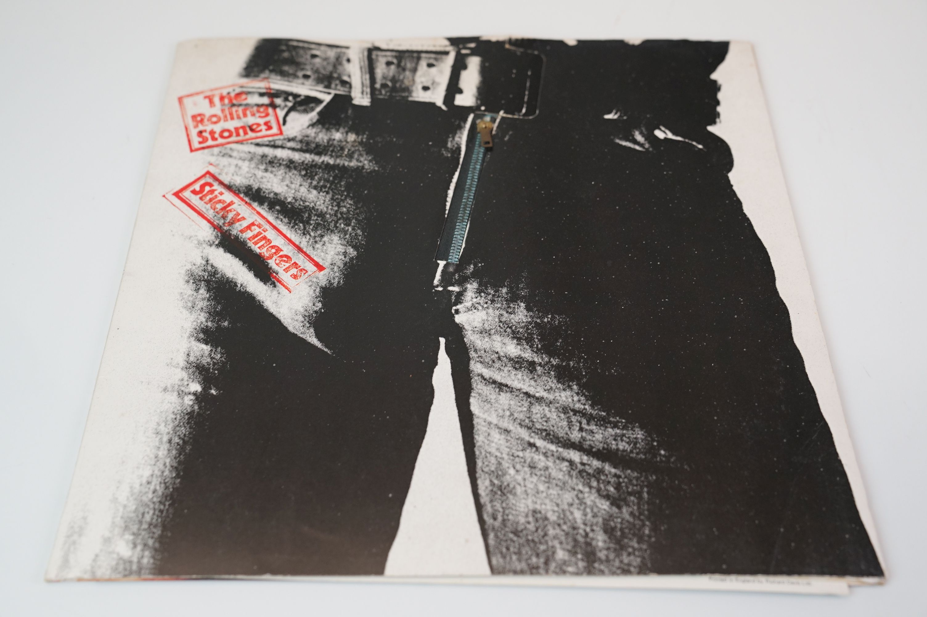 Vinyl - The Rolling Stones Sticky Fingers LP COC59100 stereo with insert, excellent