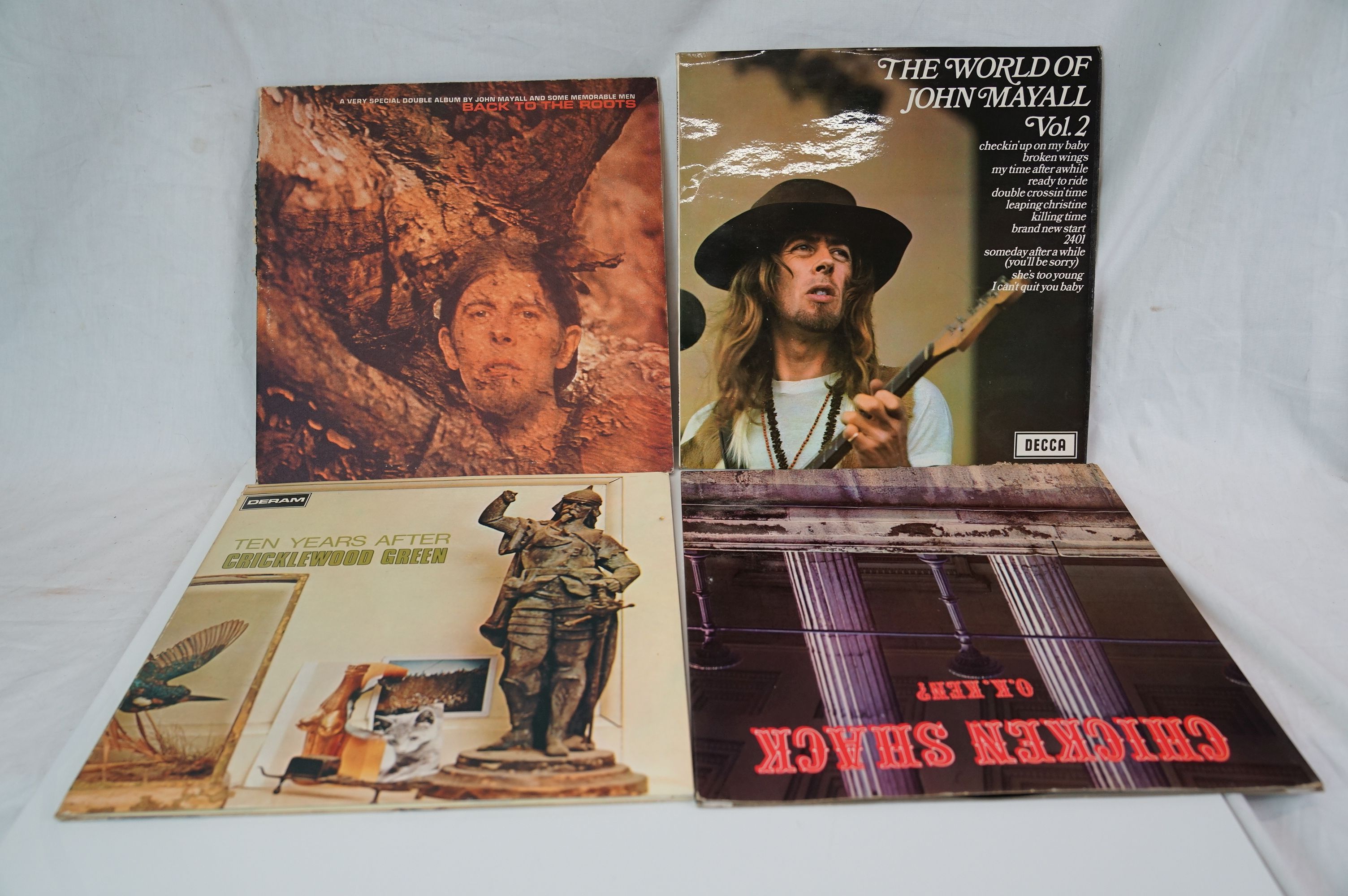 Vinyl - Four Blues / Rock LPs to include Ten Years After Cricklewood Green on Deram SML1065 Stereo