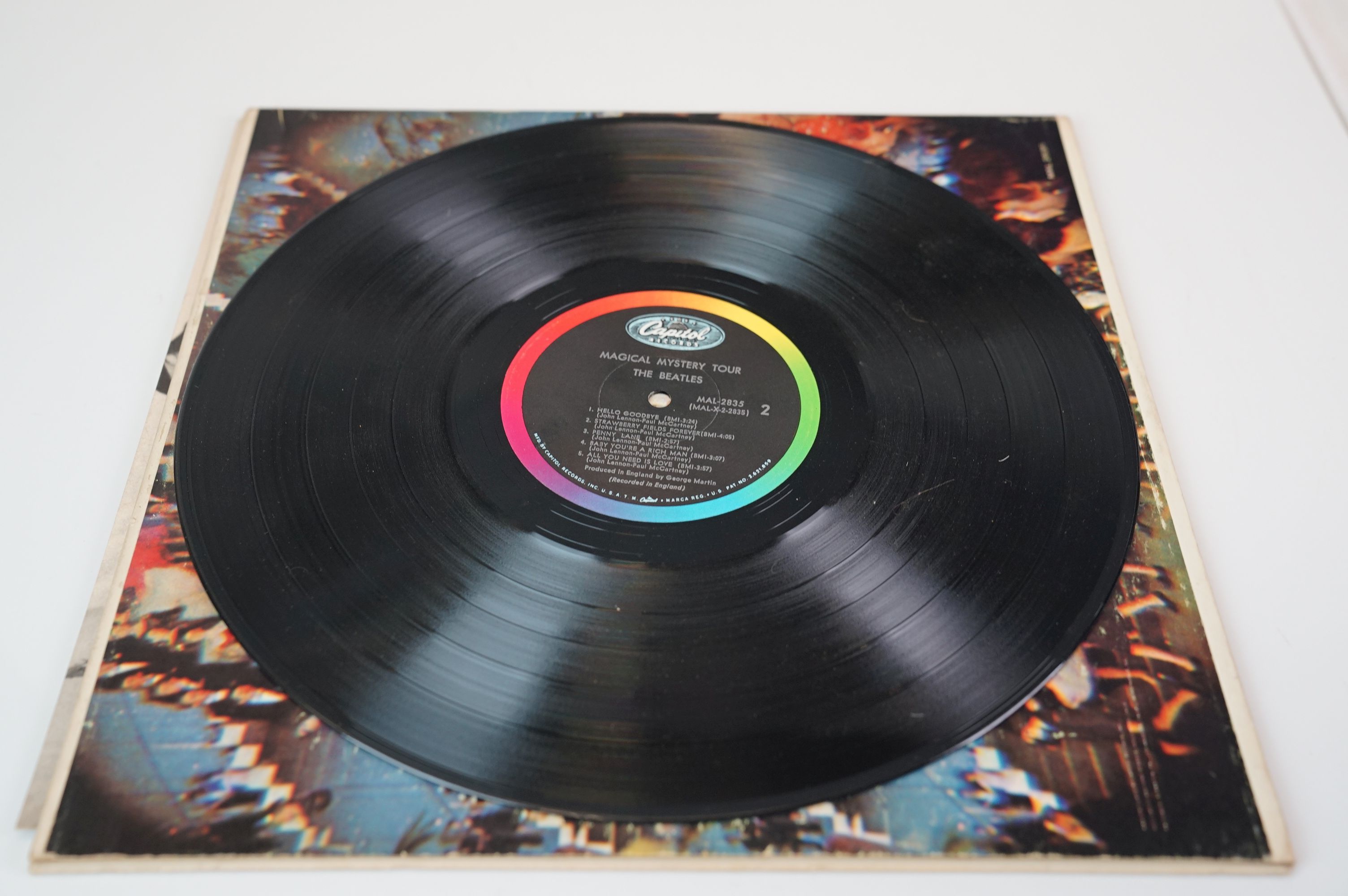 Vinyl - Nine later release The Beatles LPs to include Sgt Peppers on Capitol, Revolver, White - Image 35 of 44