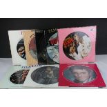 Vinyl - Eight Elvis picture discs to include Pictures of (AR30002) Danish pressing, I Can Help and