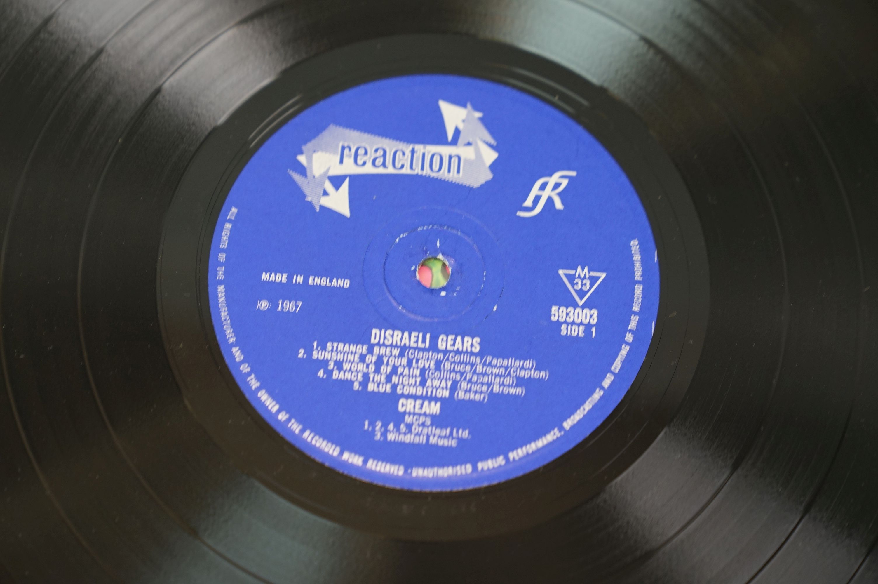 Vinyl - Cream Disreali Gears LP on Reaction 593003 mono, laminated sleeve sleeve and vinyl vg++, - Image 7 of 7