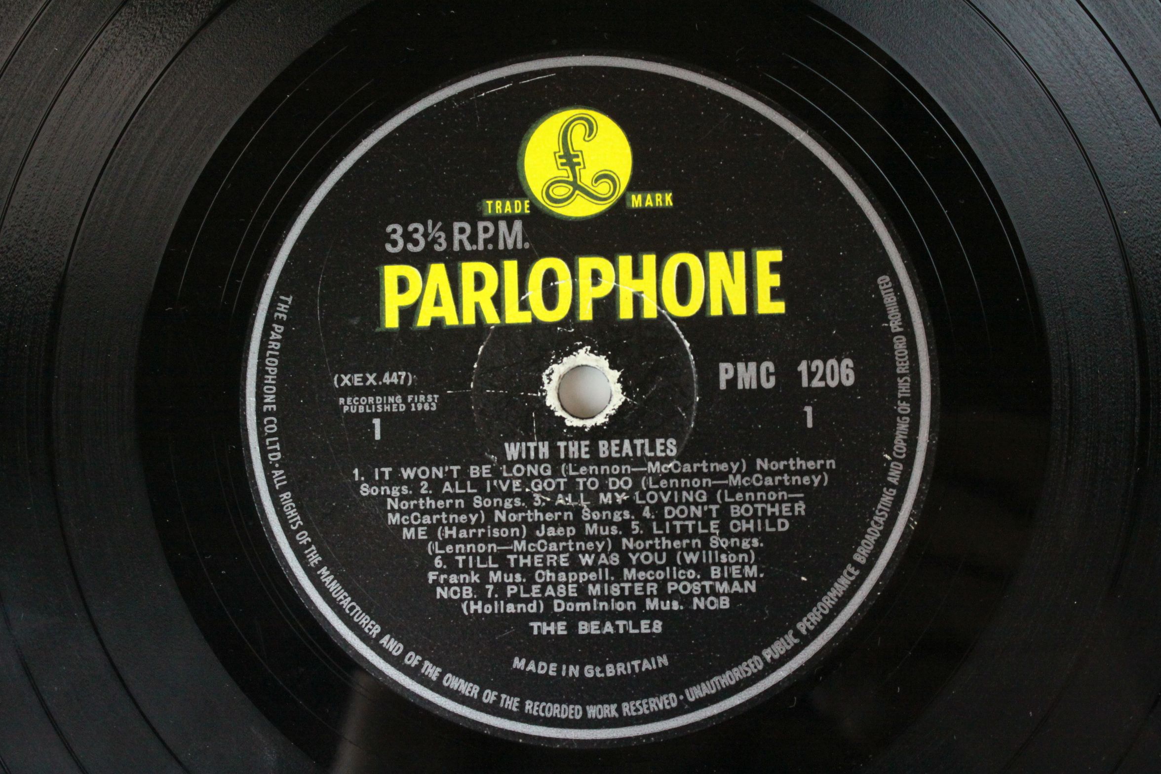 Vinyl - Four The Beatles LPs to include For Sale PMC1240 mono, Revolver PMC7009 mono, With The - Image 9 of 21