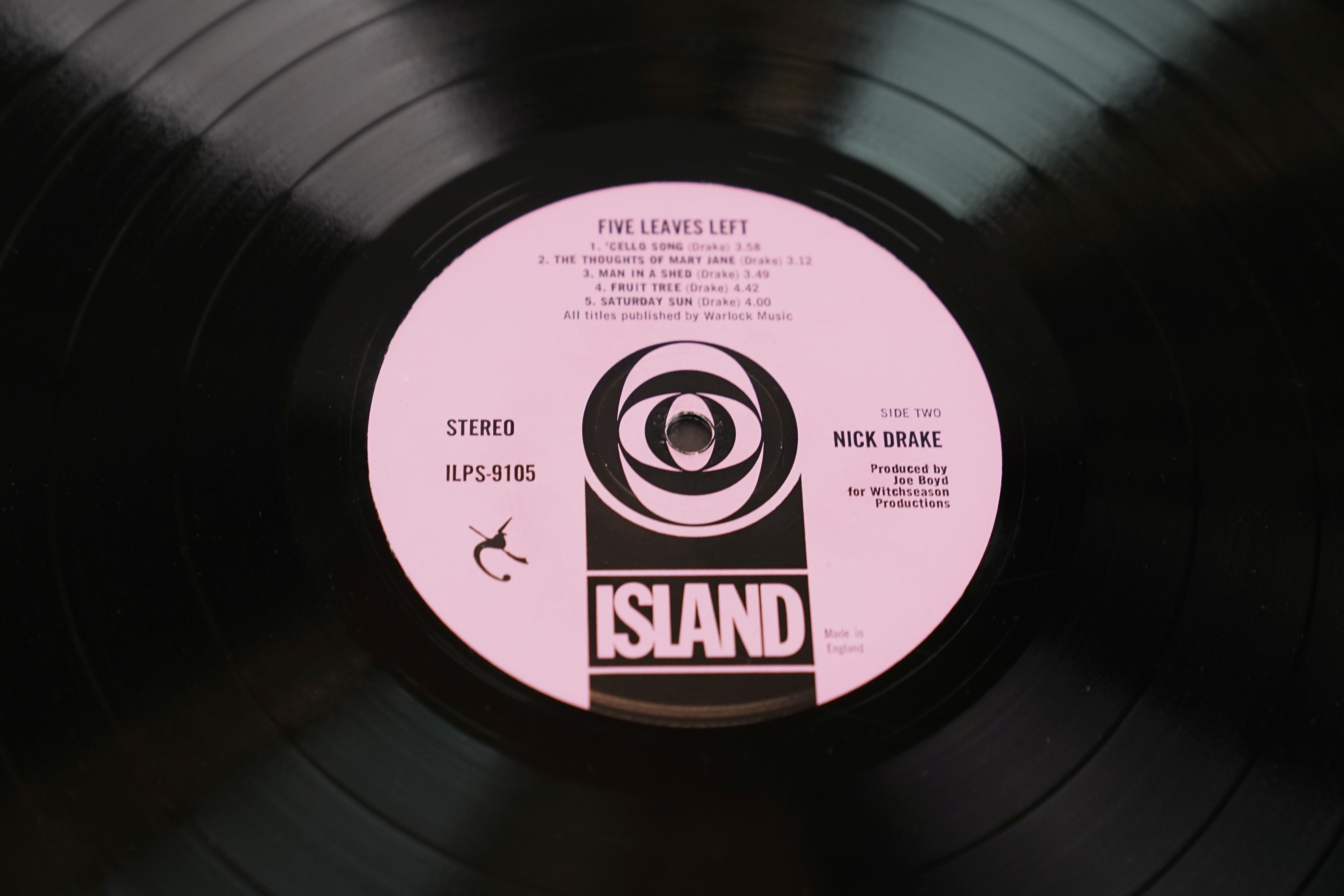 Vinyl - Nick Drake Five Leaves Left LP on Island ILPS9105, sleeves and vinyl vg++ - Image 7 of 8
