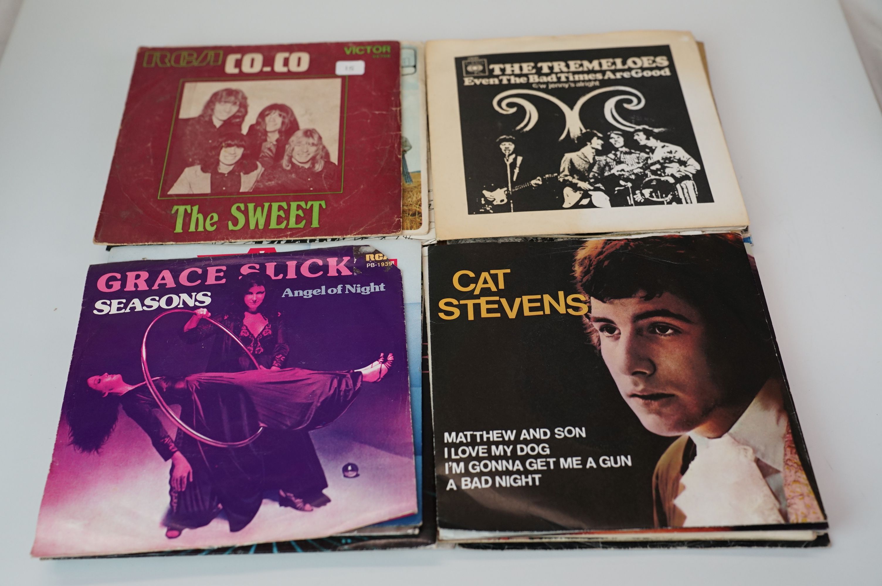 Vinyl - Collection of approximately 75 1970s Rock & Pop 45s in picture sleeves - Image 13 of 20