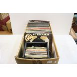 Vinyl - Over 50 LPs featuring The Stranglers, ZZ Top, T Rex, Rolling Stones, etc plus a record box