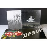 Vinyl - Four Bad Company LPs to include Burnin' Sky on Island ILPS9441, self titled ILPS9279,