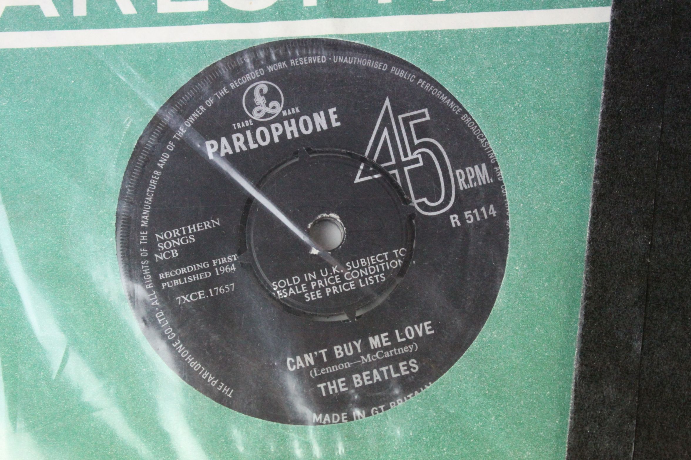 Vinyl - Approximately 40 The Beatles and related 45s, many with company sleeves, condition varies - Image 5 of 12