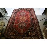 Eastern Wool Red Ground Rug, 220cms x 153cms