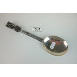 Pewter and White Metal Anointing Spoon