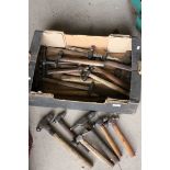 Collection of Wooden Handled Hammers, mainly Vintage