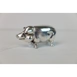 White Metal Vesta in the form of a Pig