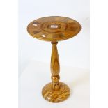 Specimen Wood Stand / Table marked to underside ' Sovereign, New Zealand Woods ' , 50cms high