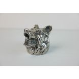 White Metal Bottle Opener in the form of a Wolf's Head