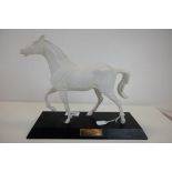 Beswick ' Spirit of the Fire ' Horse on Wooden Plinth