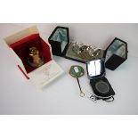 Mixed Lot including T.G Co Ltd Mark 1 Magnetic Marching Compass, Pair of Lorgnette, Boxed Queen