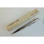 Silver Hallmarked Yard-o-led Propelling Pencil, London 1945, boxed