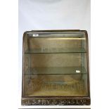 Early 20th century Fry`s Choice Chocolate Advertising Display Cabinet, the curved glass front etched