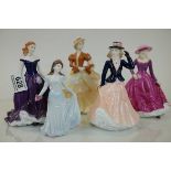 Three Royal Worcester Figurines - Fleur, Royal Worcester Amelia, Isla Scotland, Poppy, together with