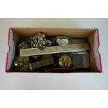 Mixed Collectables including Silver Plated Combination Ruler and Lighter, Combination Lighter and