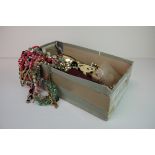 Box of Costume Jewellery to include Bangles, Bracelets, Necklaces, etc