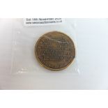 German Warriors Association commemorative medal, Waterloo, Langensalva and Gilbraltar dated 27/6/