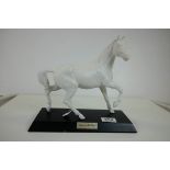 Beswick ' Spirit of the Freedom ' Horse on Wooden Plinth