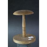 Wooden Wig / Hat Stand, 24cms high