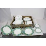 Collection of Villeroy & Boch Amazona pattern dinner wares including pair of twin handled covered