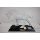 Beswick ' Spirit of the Earth ' Horse on Wooden Plinth