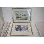 Two Framed and Glazed Humorous Thelwell Prints, image 19cms x 29cms