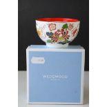 Boxed Wedgwood ' Crimson Jewel ' Tea Bowl