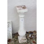 Composite Marble Effect Plinth, 84cms high